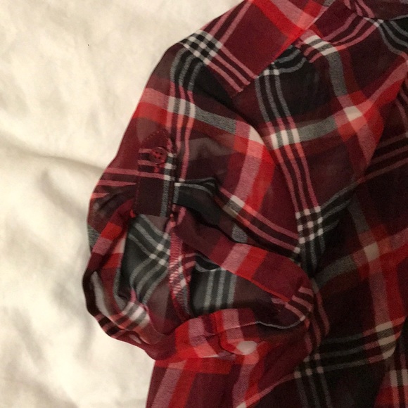 Sheer Plaid Express Shirt - Picture 2 of 2